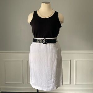 Kasper Linen Pencil Skirt